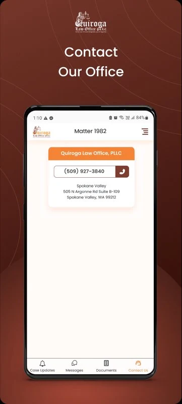 Quiroga Law screenshot